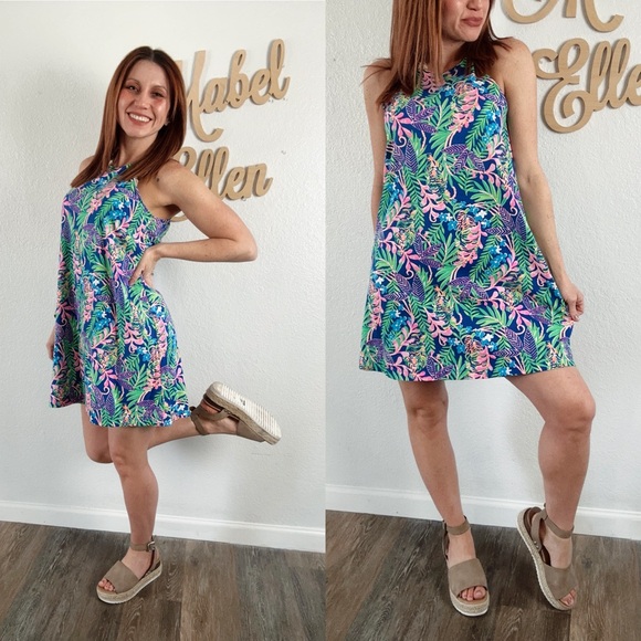 Lilly Pulitzer country club Margot swing tropical Dress size small - Picture 6 of 6